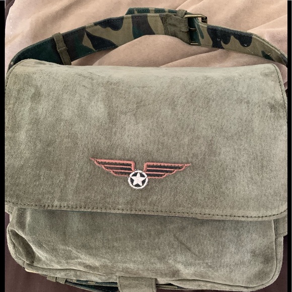Wilsons Leather Handbags - Wilson’s Leather suede camouflage bag NWOT